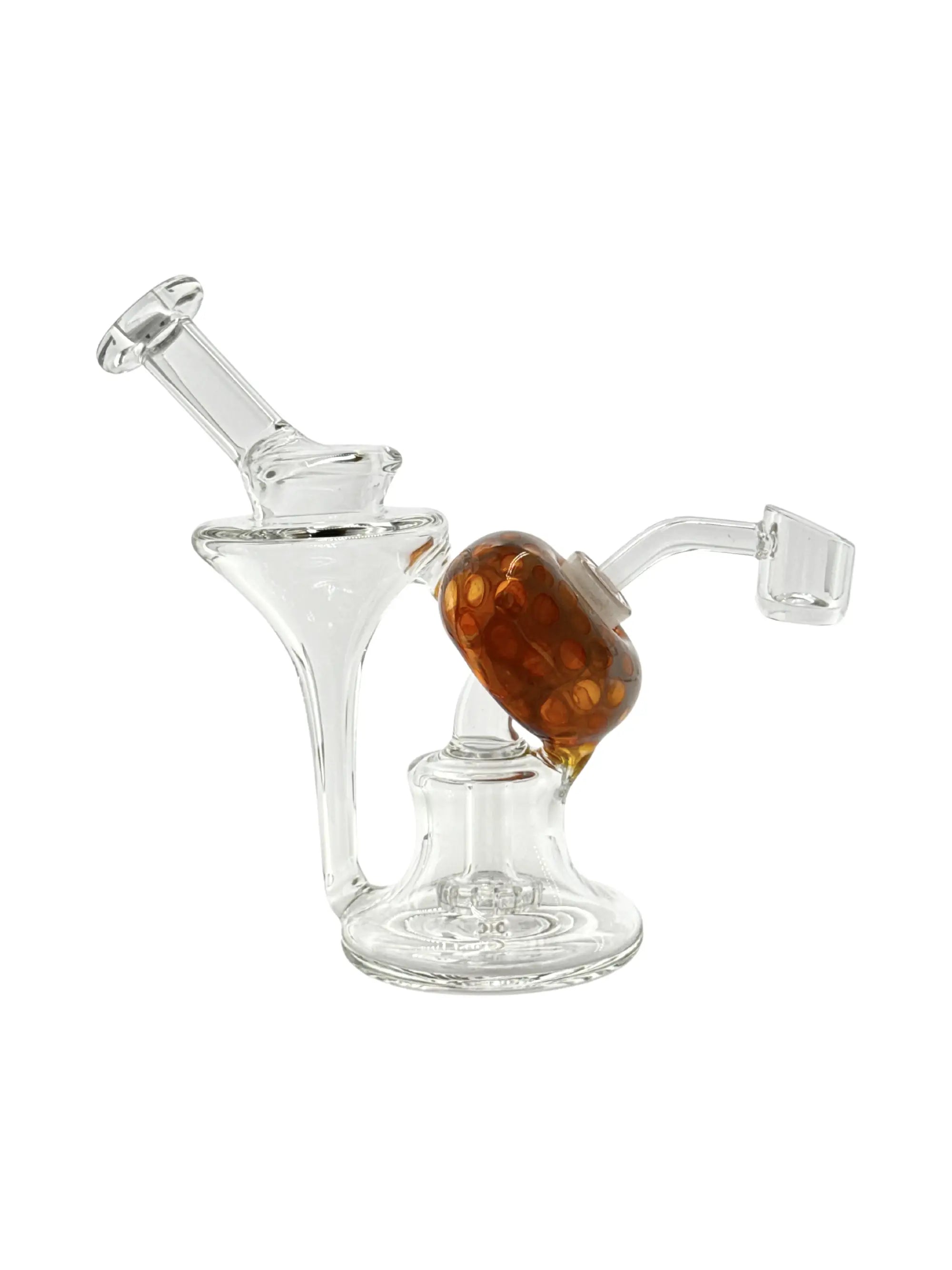 Black Leaf Recyclebong Dabbing Rig Amber