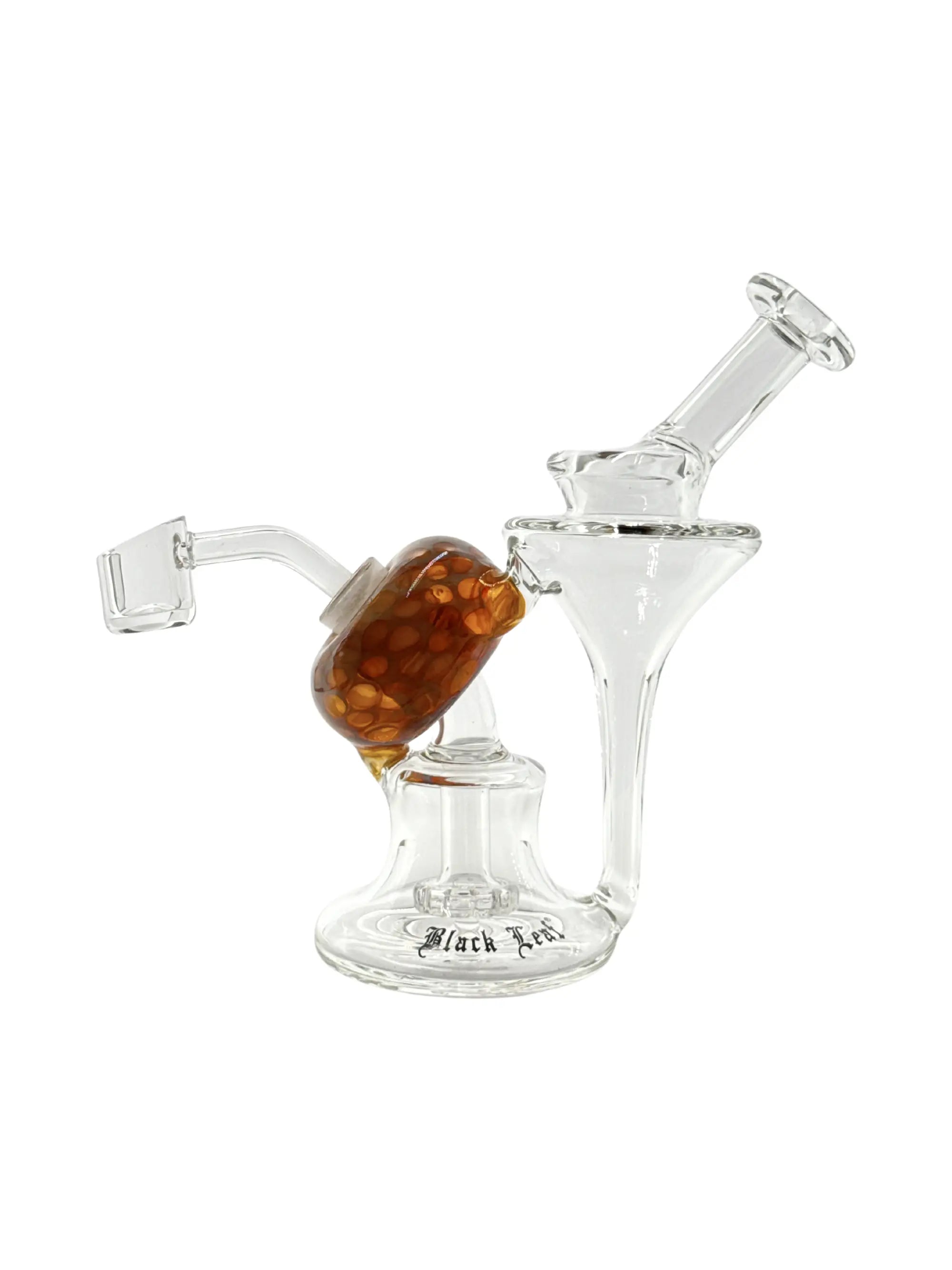 Black Leaf Recyclebong Dabbing Rig Amber