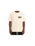 Off-White Unisex T-Shirt aus Baumwolle mit hochwertigem Siebdruck und gesticktem Markenlogo.