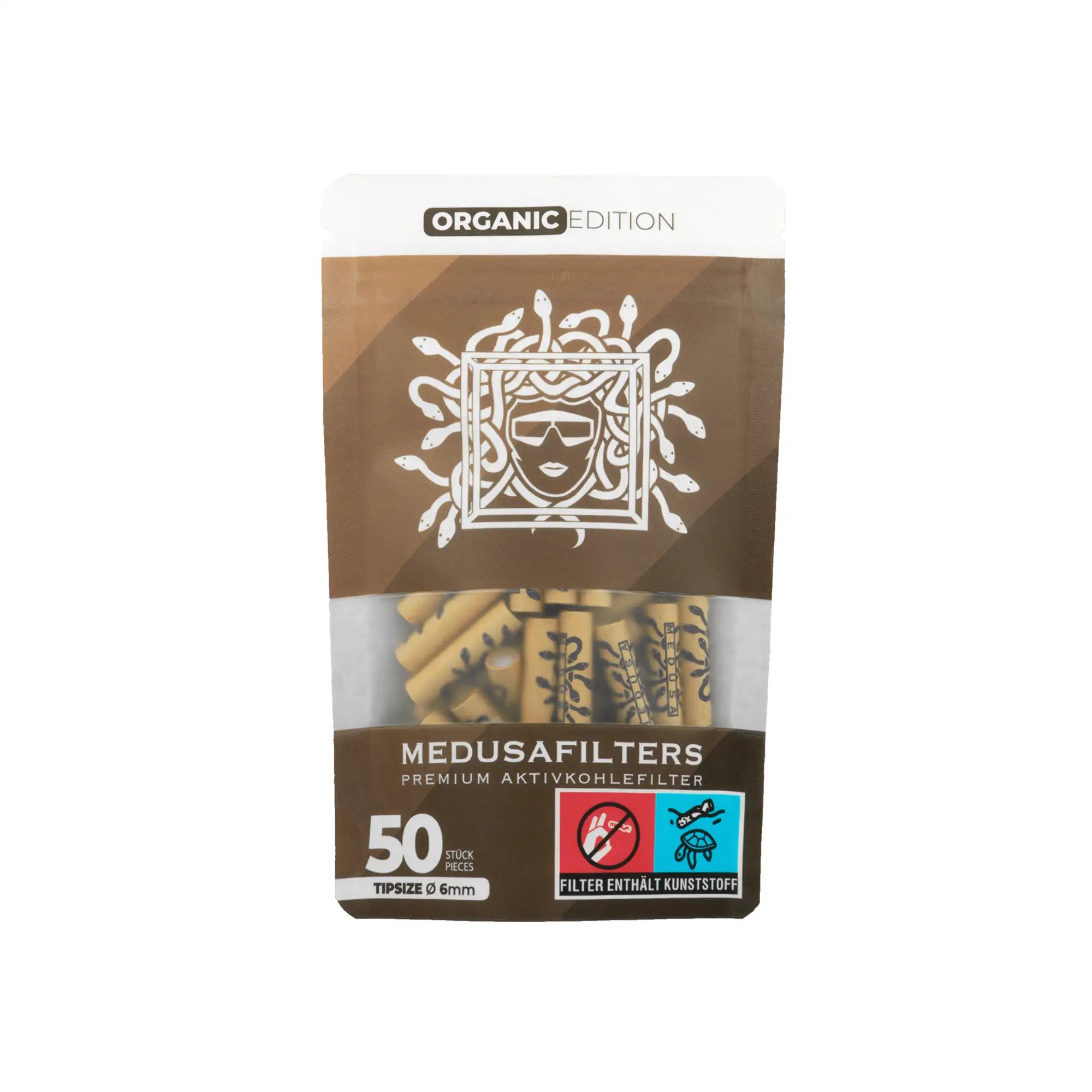 Medusafilters Aktivkohlefilter ø 6mm Organic Edition 50 Stück