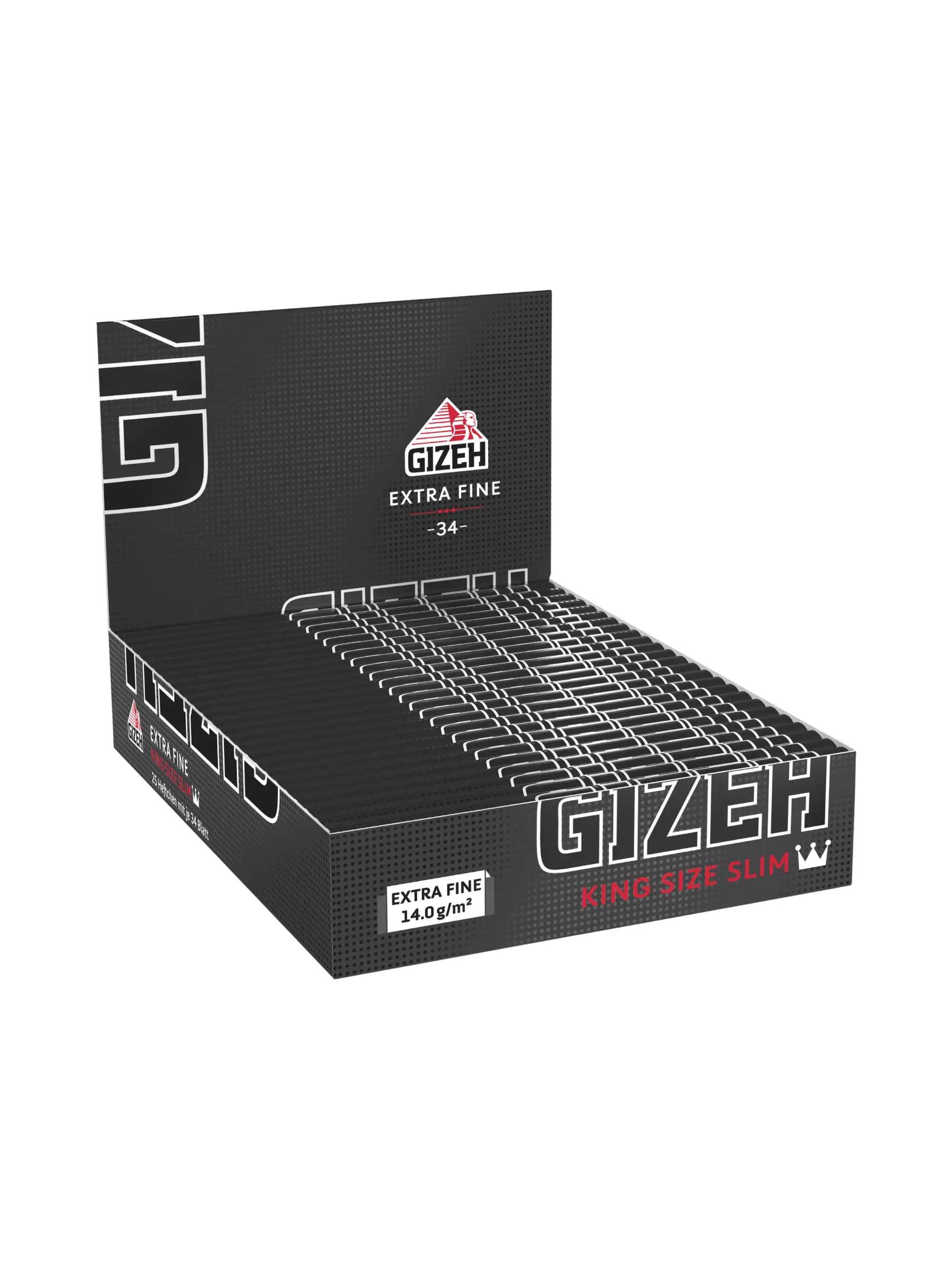GIZEH Black King Size Slim Papers