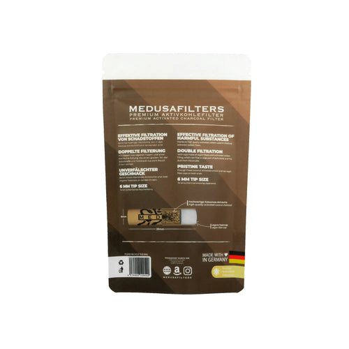 Medusafilters Aktivkohlefilter Ø 6mm Organic Edition 50 Stück