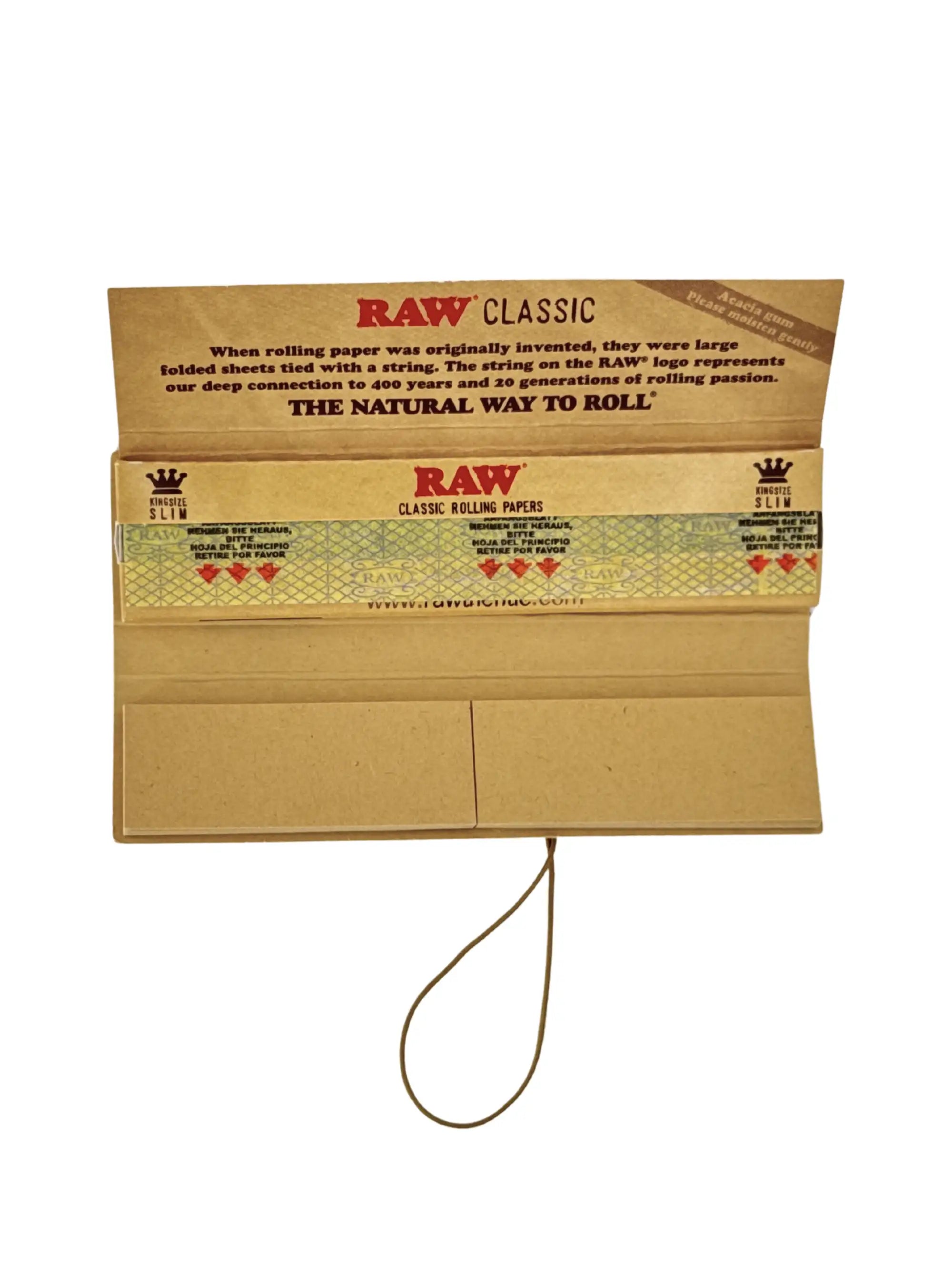 RAW Classic Connoisseur Papers King Size Slim 32 Papers + Tips