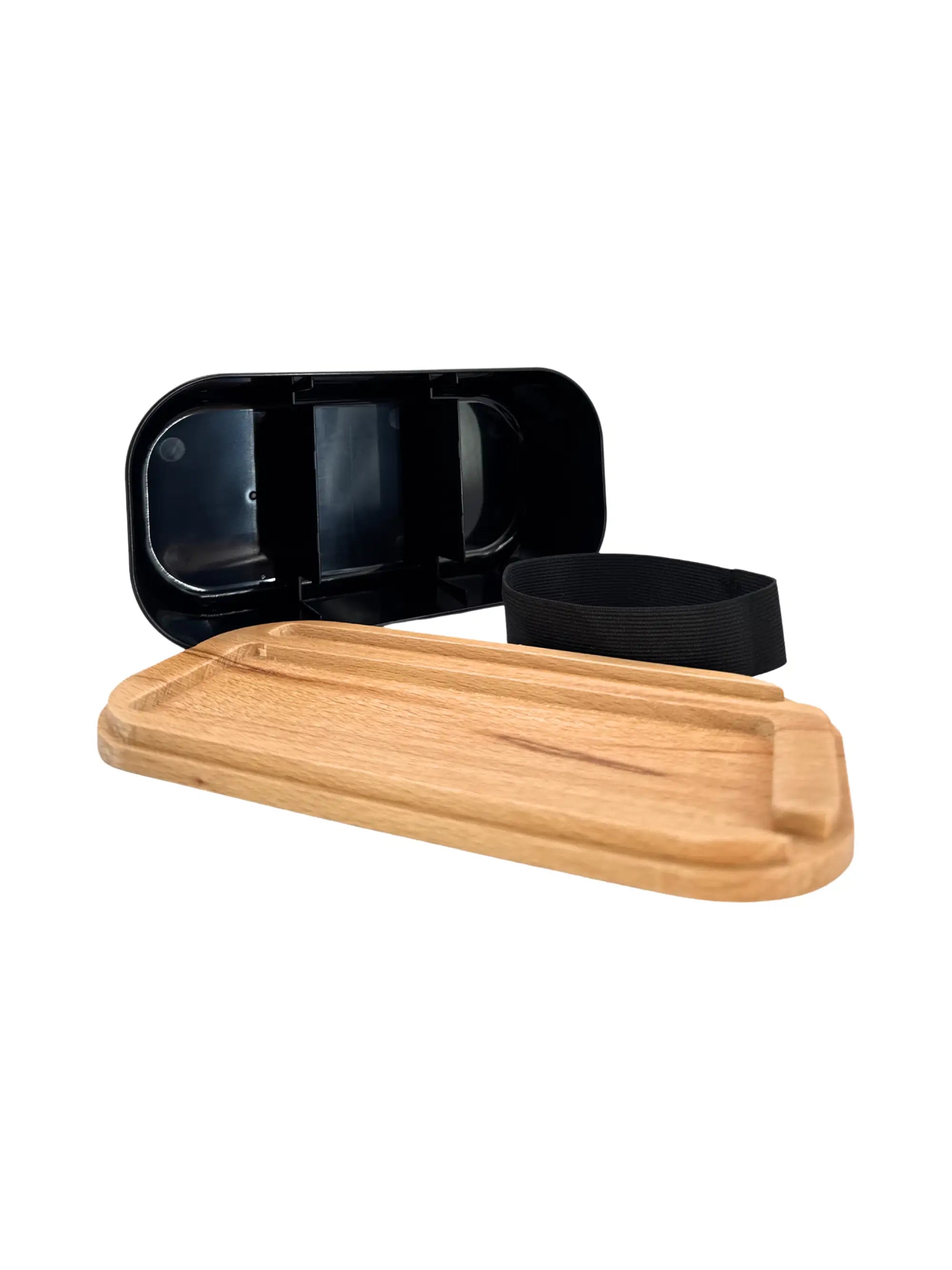 Detailansicht OCB Rolling Box mit Tray – langlebige Drehbox mit OCB Logo, perfekt für sauberes Drehen und Aufbewahren von Zubehör