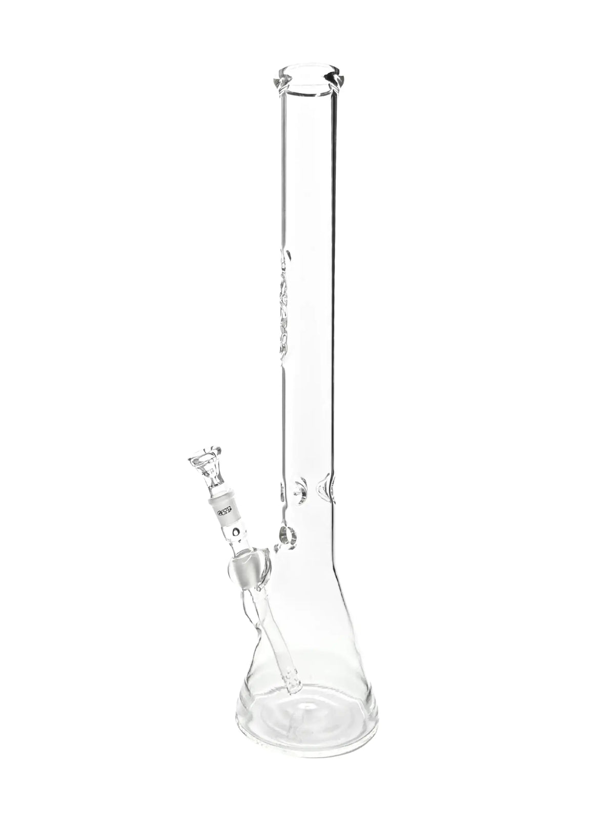 G-SPOT Beakerbong mit Panzerschliff NS 18.8, Lochdiffusor-Chillum, Kickloch und Steckkopf
