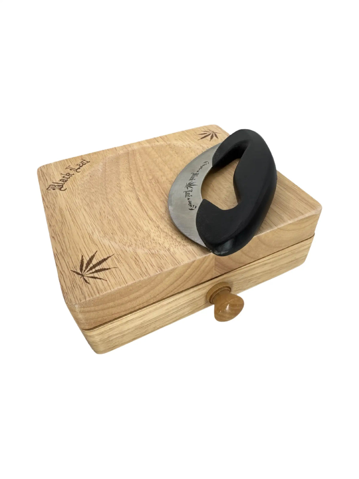 Black Leaf Weedboard mit integrierter Schublade für das Wiegemesser