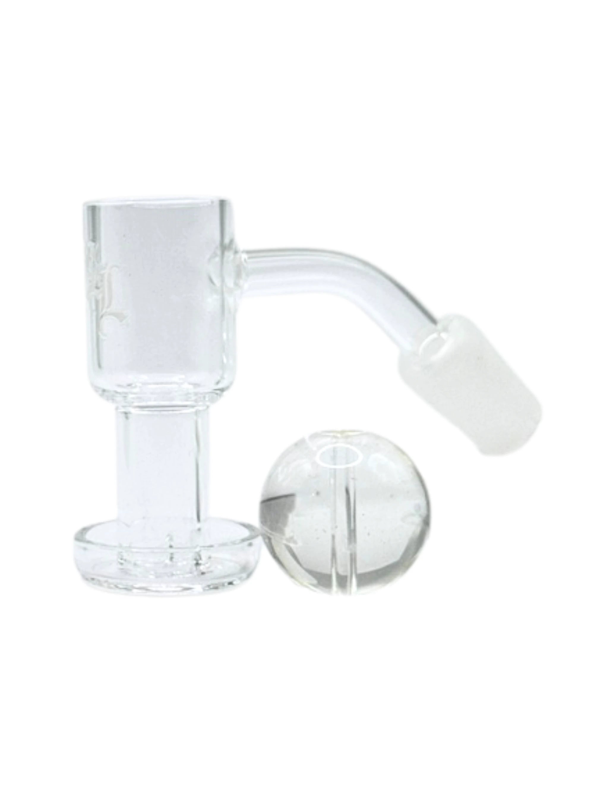 Black Leaf Terp Slurper Quarzbanger mit Carb Cap Kugel aus Quarzglas und NS 14