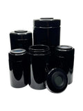 Violettglas Aufbewahrungsgläser mit Thermo- & Hygrometer in verschiedenen Größen.Lluftdicht, aromadicht, ideal für Kräuteraufbewahrung.