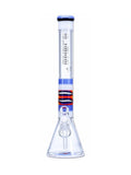 BLAZE Beakerbong aus 7 mm starkem Borosilikatglas mit buntem Farbverlauf