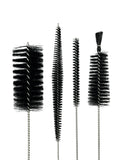 Detailaufnahme der Naturhaar-Bürsten im Set mit verschiedenen Durchmessern für präzise Reinigung von Zubehör