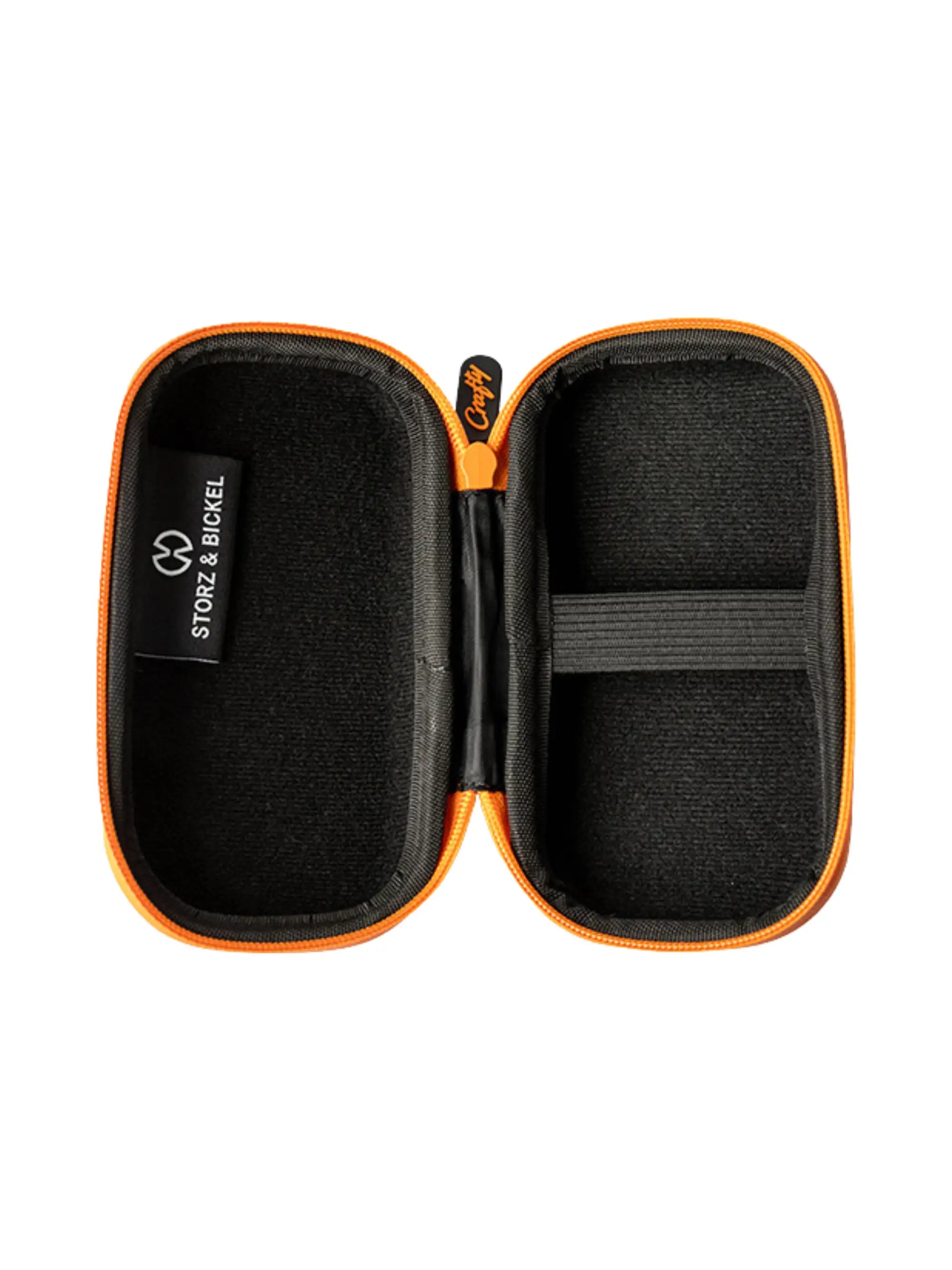 Innenansicht des CRAFTY(+) Case mit elastischem Gurt zum Fixieren des Vaporizers