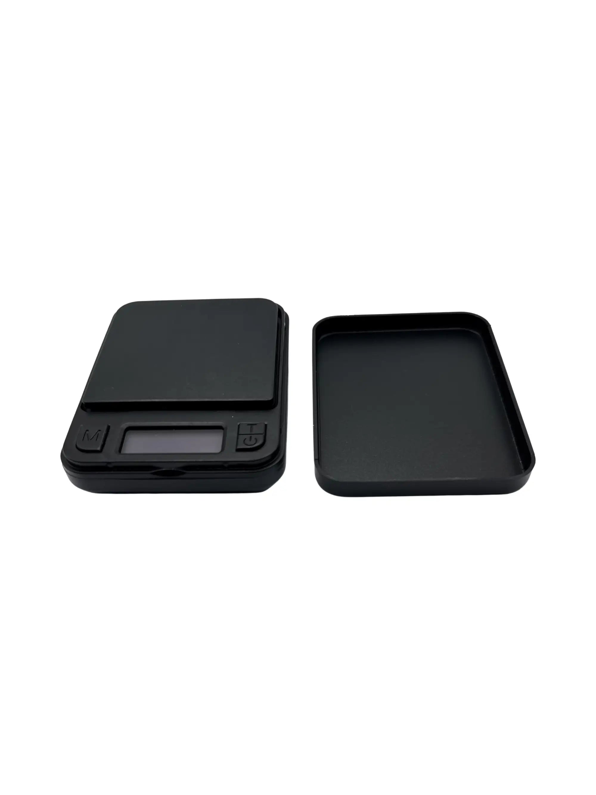 Nahaufnahme der kompakten 100 g Digitalwaage mit präziser Messung