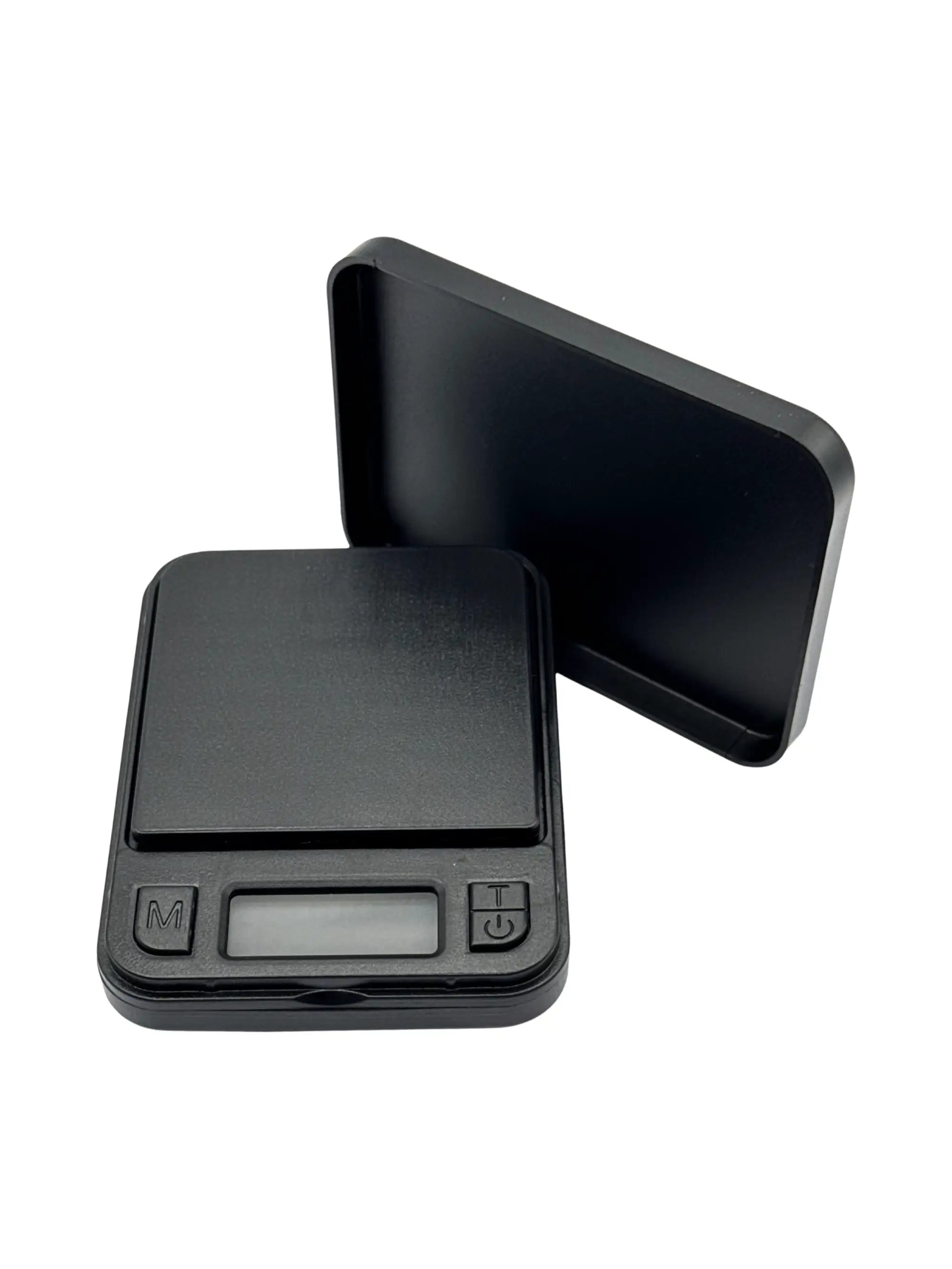 Digitale Feinwaage mit abnehmbarem Schutzdeckel, der als Wiegeschale genutzt werden kann