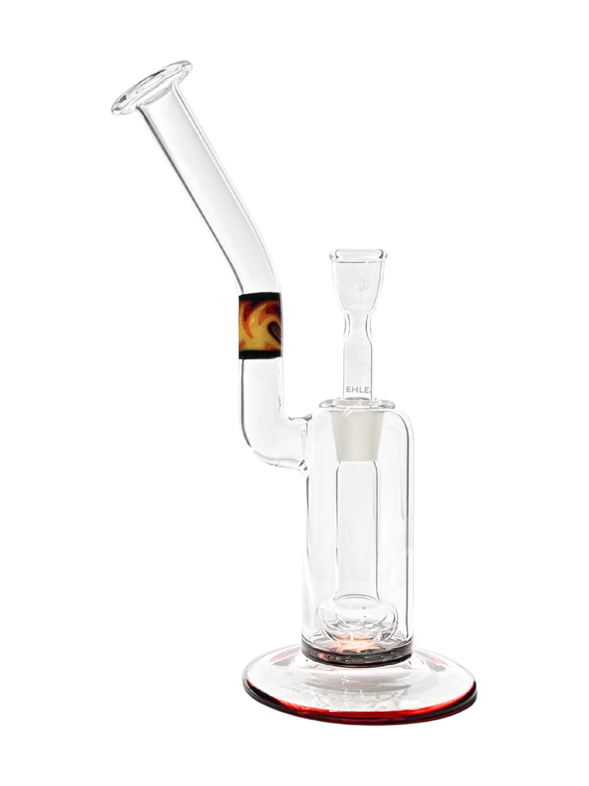 EHLE. Orange Flash Oil Rig aus Borosilikatglas und Köpfchen