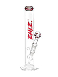 EHLE Red Series #2 Bong mit rotem Mundstück und Rot-Grün-Logo