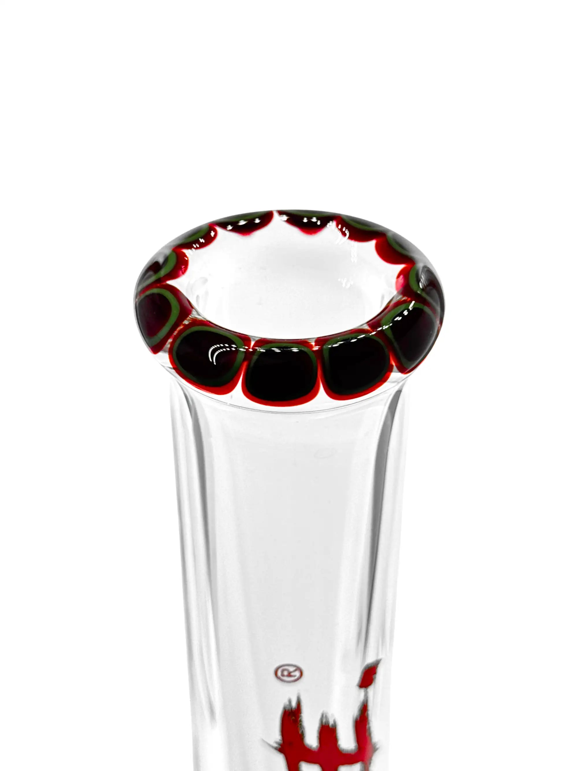 EHLE Red Series #8 Zylinderbong mit rot-grünem Mundstück