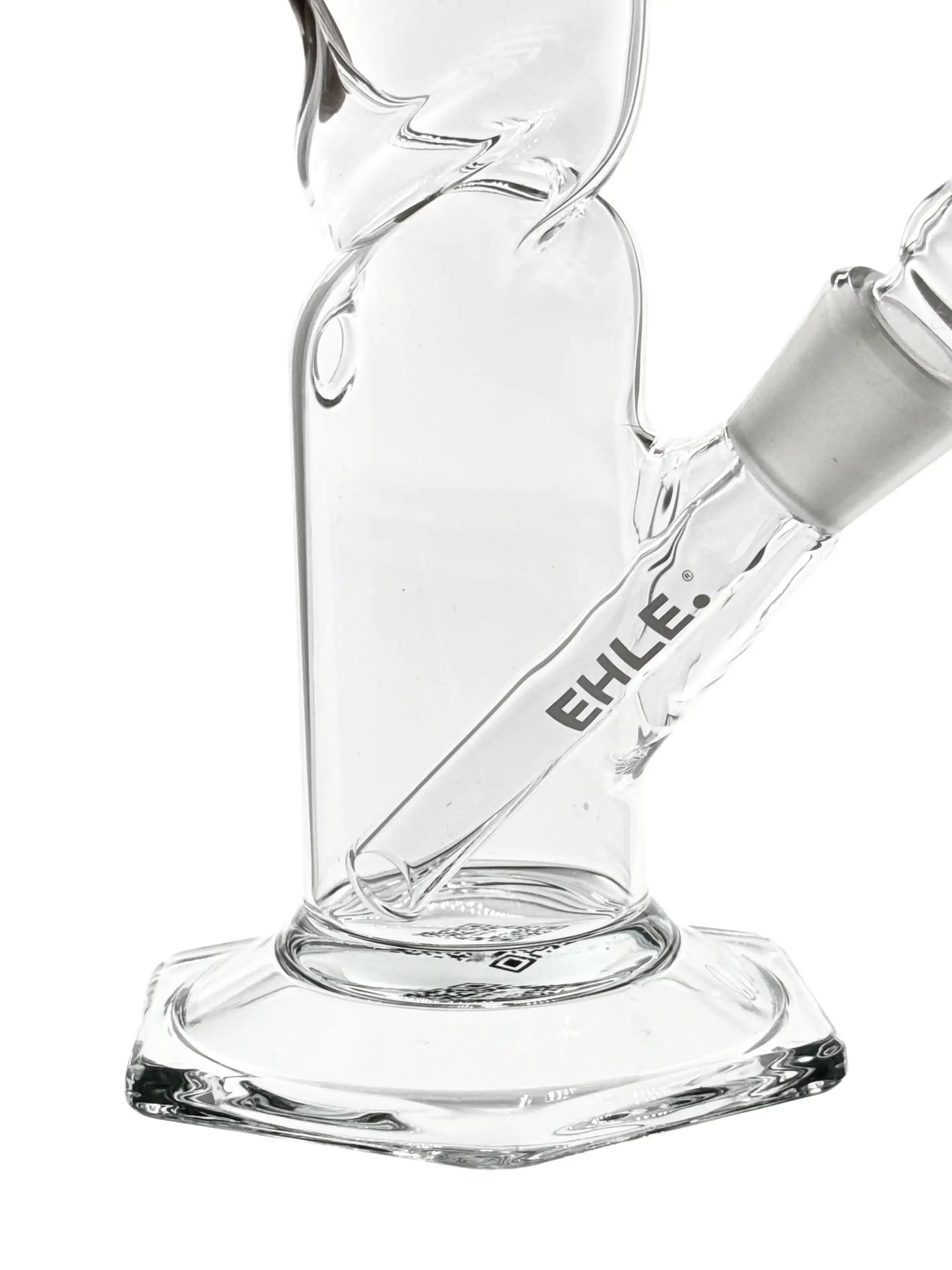 EHLE Twister Bong mit Logo auf dem Chillum und Kickloch