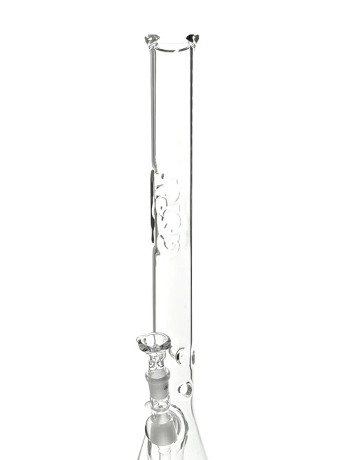 Detailaufnahme der Eiskerben der G-SPOT Beakerbong Flame Polished für sanft gekühlte Rauchzüge.