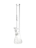 G-SPOT Beakerbong Flame Polished mit Eiskerben, 5 mm Borosilikatglas, Panzerschliff NS 18.8, Diffusor-Kupplung und Kickloch für sanfte, kühle Züge.