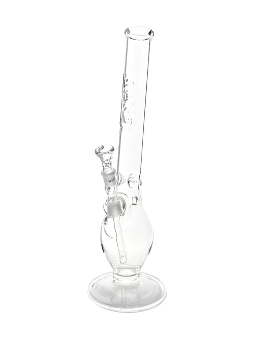 G-SPOT Eibong Flame Polished 500 mm aus 5 mm Borosilikatglas mit NS 18.8 Panzerschliff, Eiskerben, Diffusor und Kickloch für kühle, sanfte Züge.