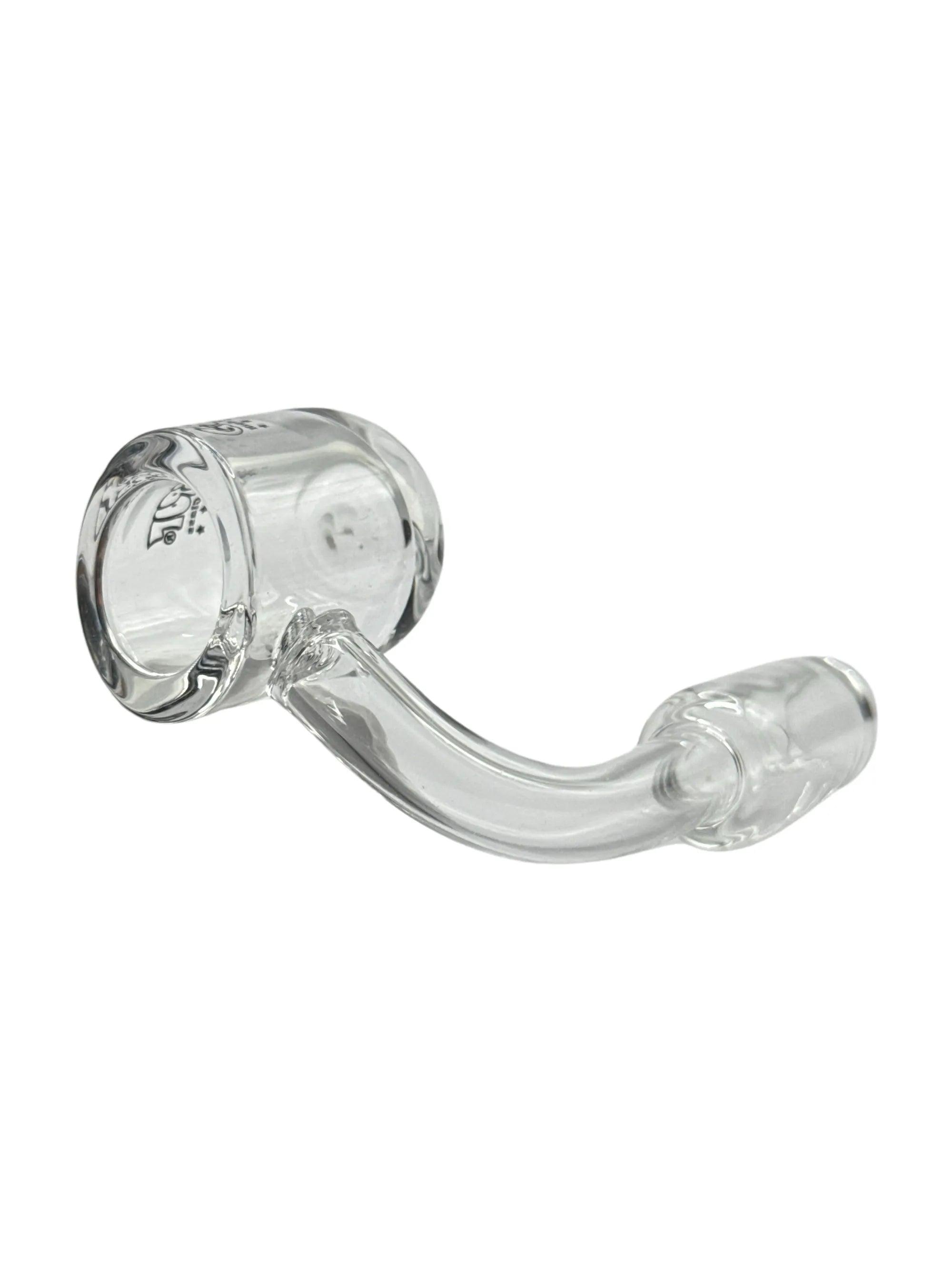 Detailaufnahme des 4 mm starken Quarzglases des G-SPOT Quarzbangers für gleichmäßige Verdampfung