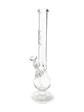 G-SPOT Ringball Bong 500 mm aus 5 mm starkem Borosilikatglas mit Chillum und Steckkopf