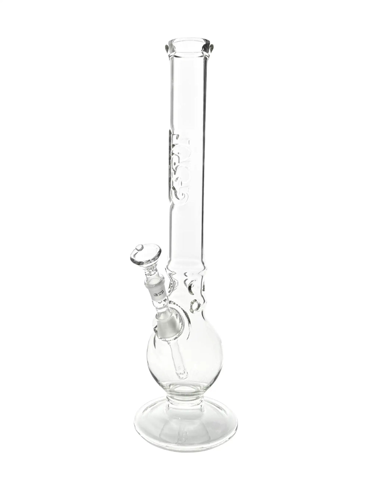 G-SPOT Ringball Bong 500 mm aus 5 mm starkem Borosilikatglas mit Chillum und Steckkopf