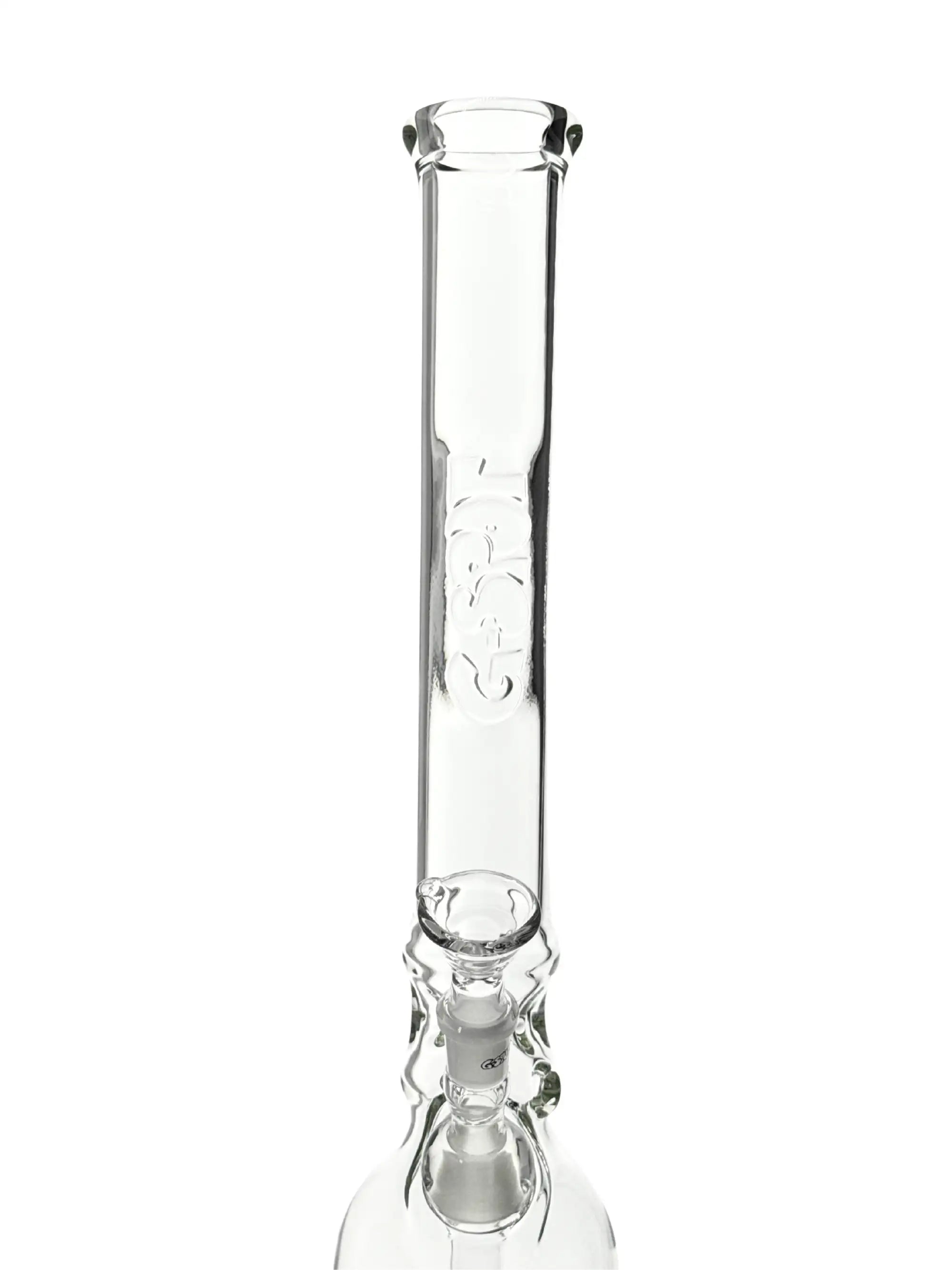 Diffusor und Kickloch der G-SPOT Ringball Bong Flame Polished für sanften, gleichmäßigen Rauchzug.