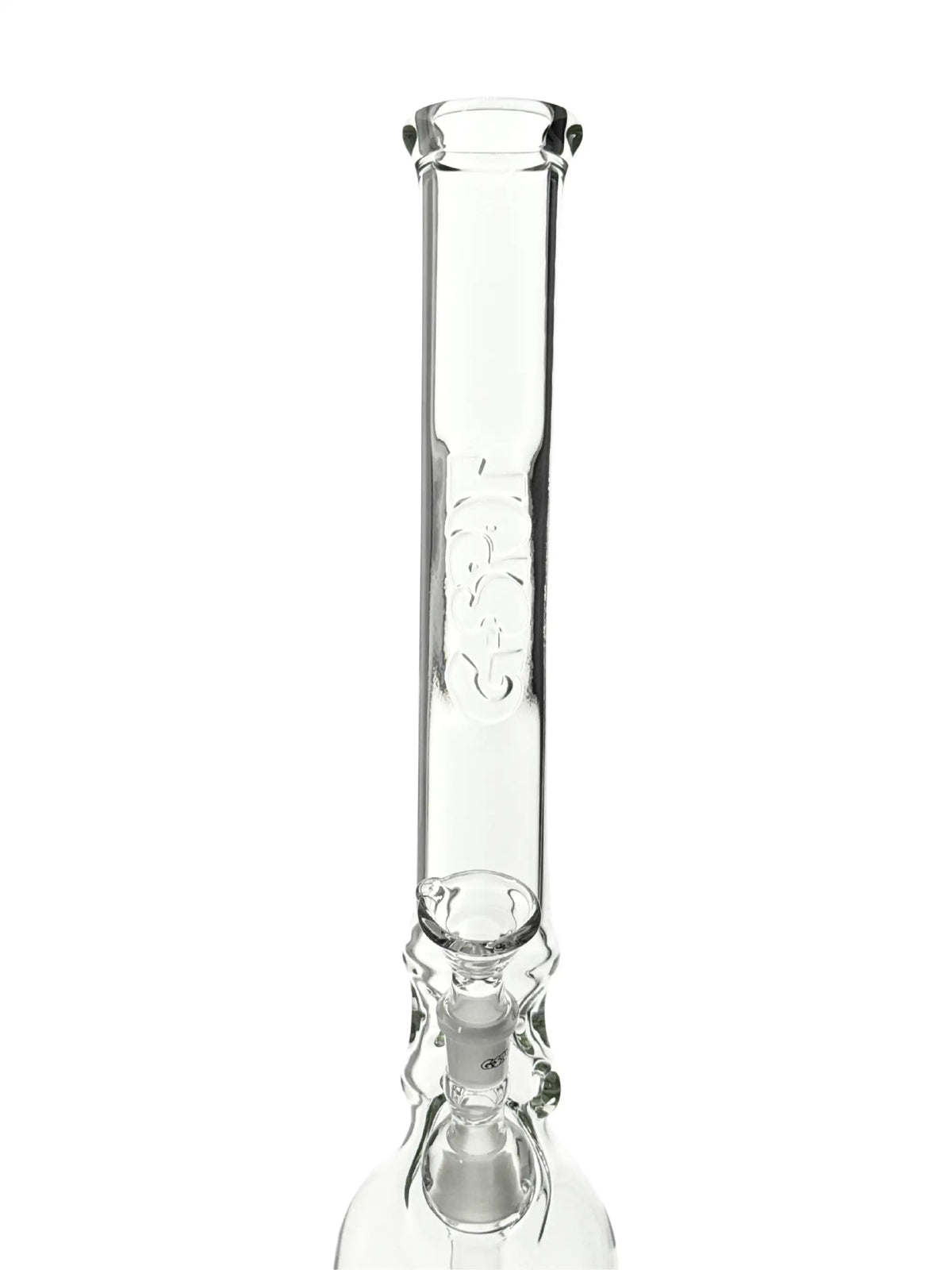 G-SPOT Ringball Bong aus Borosilikatglas mit Flame Polished Logo 