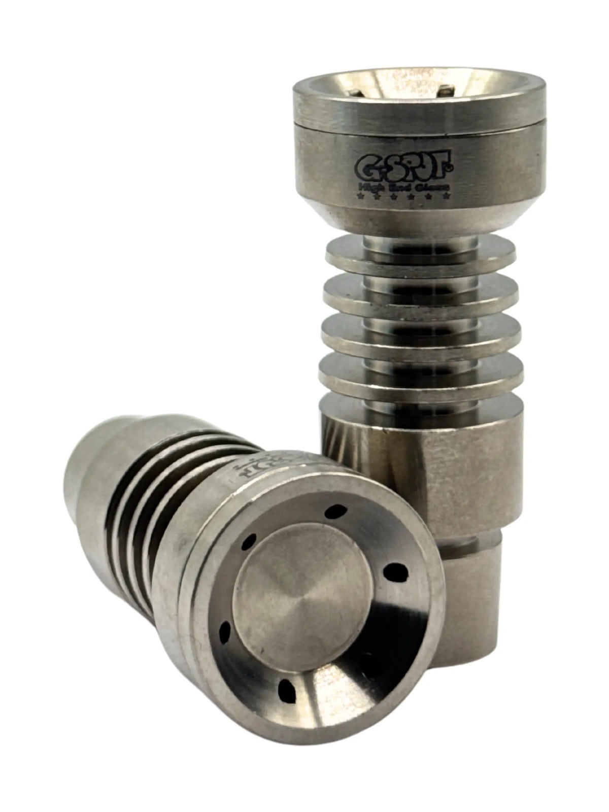G-SPOT Titannagel aus Titan Grade 2 mit 6 Löchern für Bongs mit NS 14.5 und 18.8
