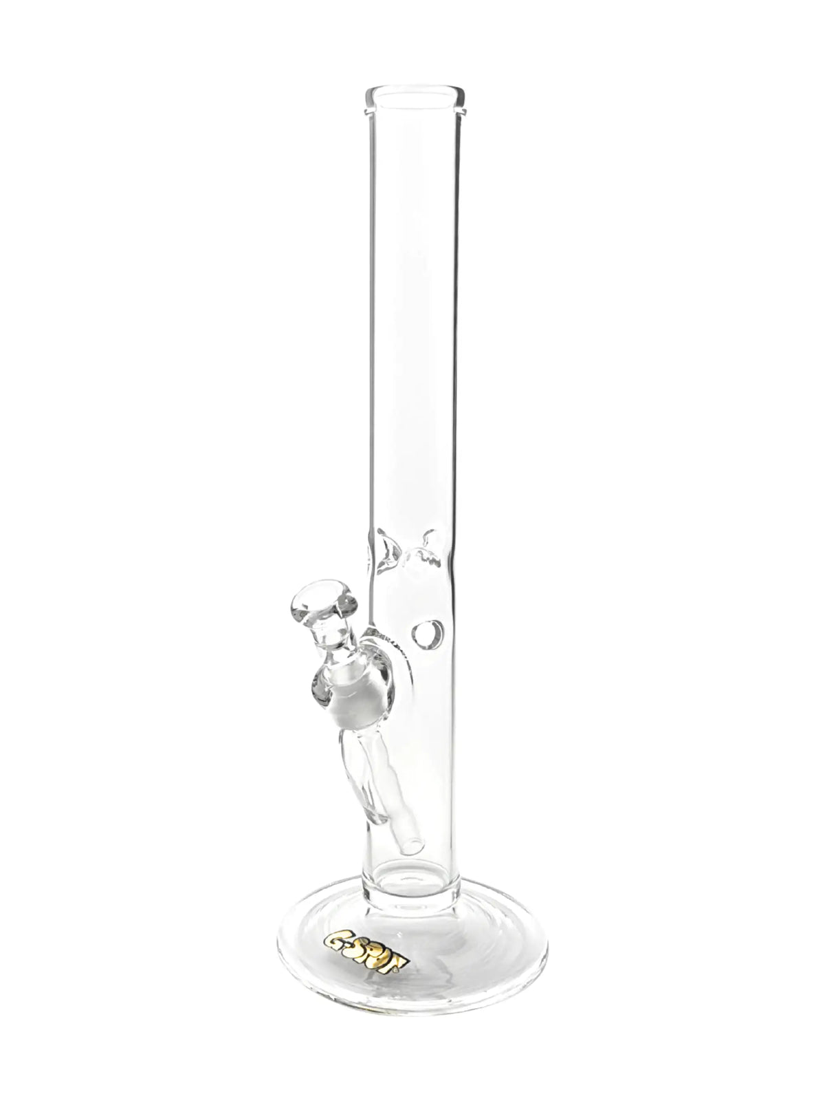 G-SPOT Zylinderbong Gold Serie 40 cm mit Panzerschliff und Eiskerben