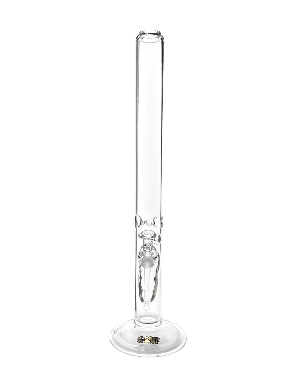 G-SPOT Goldserie Zylinderbong mit Eiskerben und Kickloch