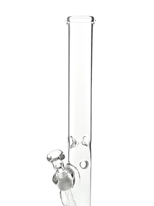 Detailansicht der G-SPOT Zylinderbong mit Eiseinstichen und 50 mm Rohrdurchmesser für extra kühle Züge.