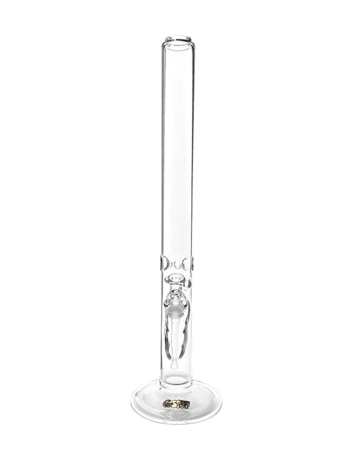Detail der G-SPOT Zylinderbong mit Eiskerben im 60 mm Rohr für kühle und besonders angenehme Züge.