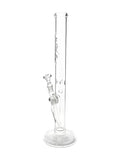 500 mm G-SPOT Zylinderbong Flame Polished aus 5 mm Borosilikatglas mit NS 18.8 Panzerschliff, Eiskerben, Diffusor und Beaker Base.