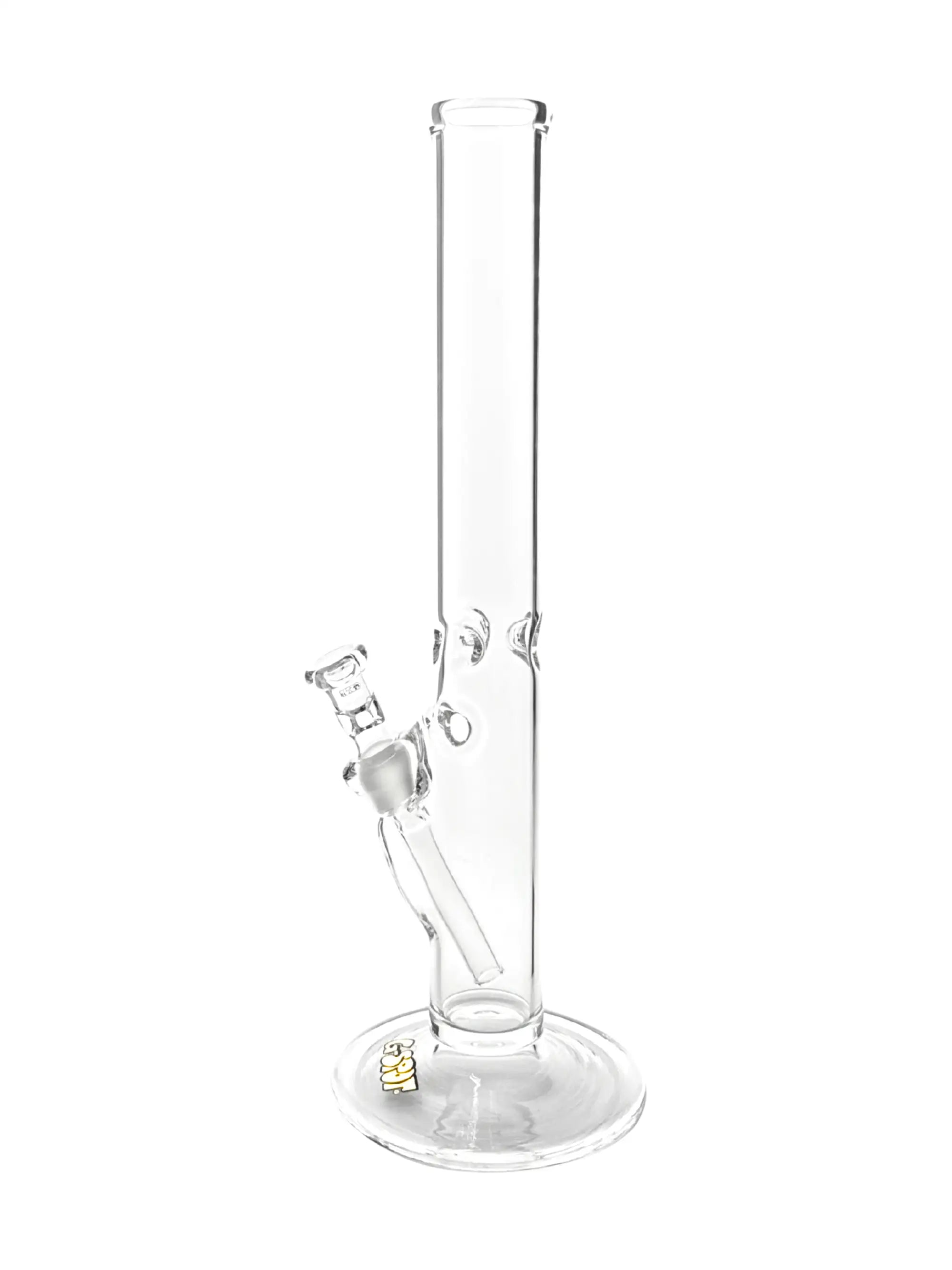 NS 18.8 Panzerschliff und Diffusor der G-SPOT Zylinderbong für stabilen Halt und sanften Rauchzug.