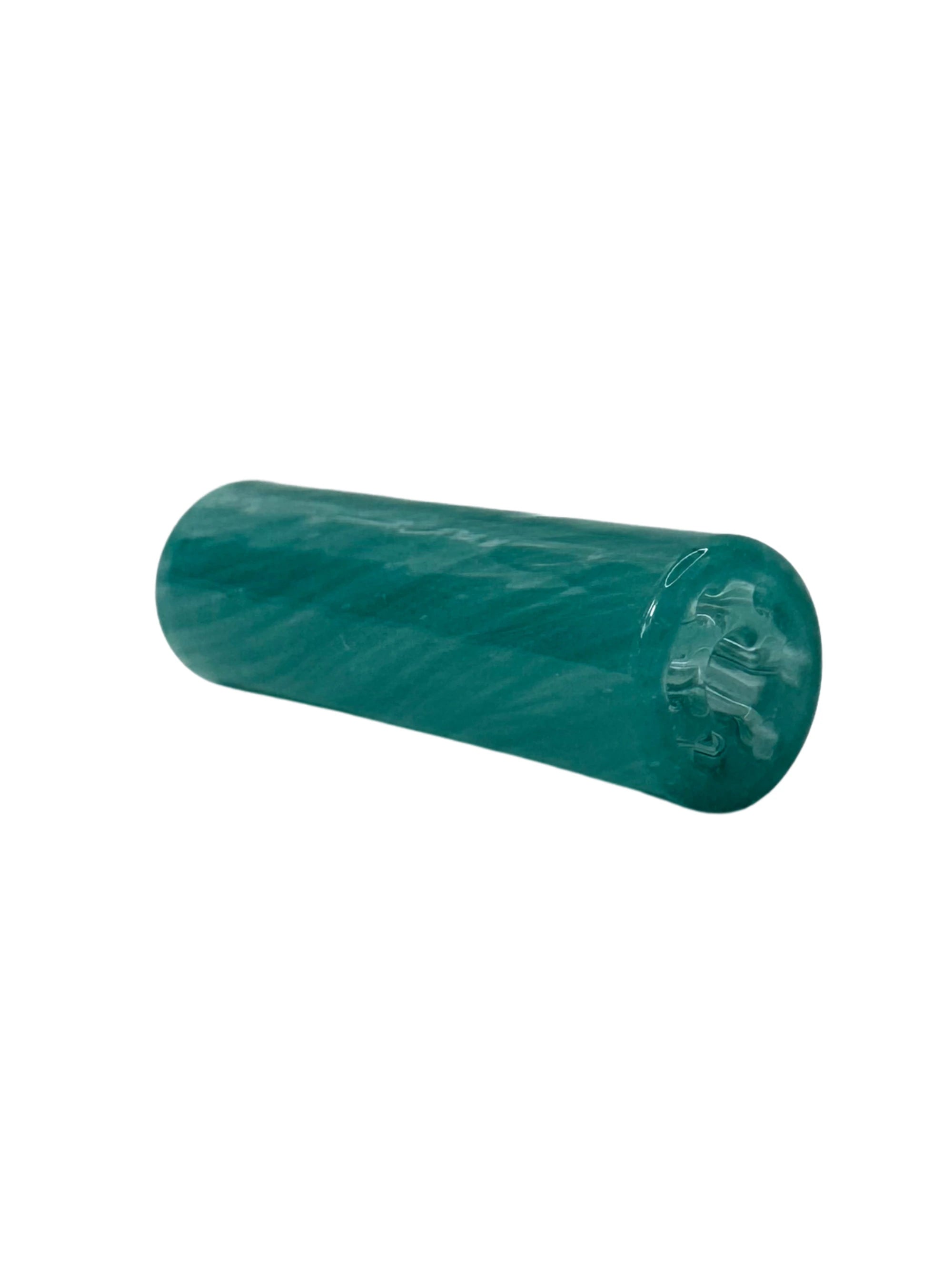 Detailansicht des Glasfilters in Blau mit STONERSCENTS Aufdruck.