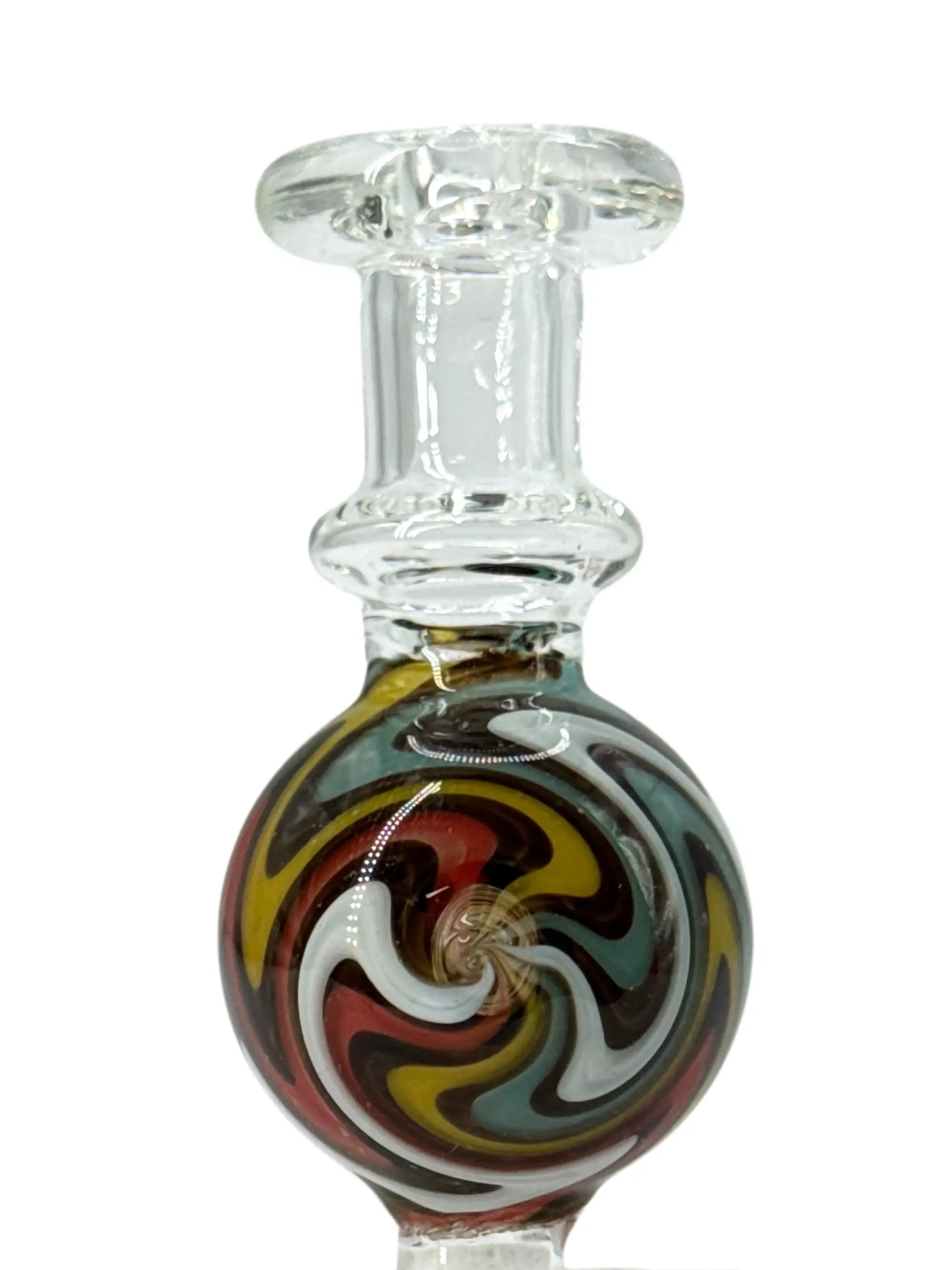 G-SPOT Carb Cap „Colour 3“ aus Borosilikatglas 3.3, Durchmesser 26 mm, Höhe ca. 57 mm