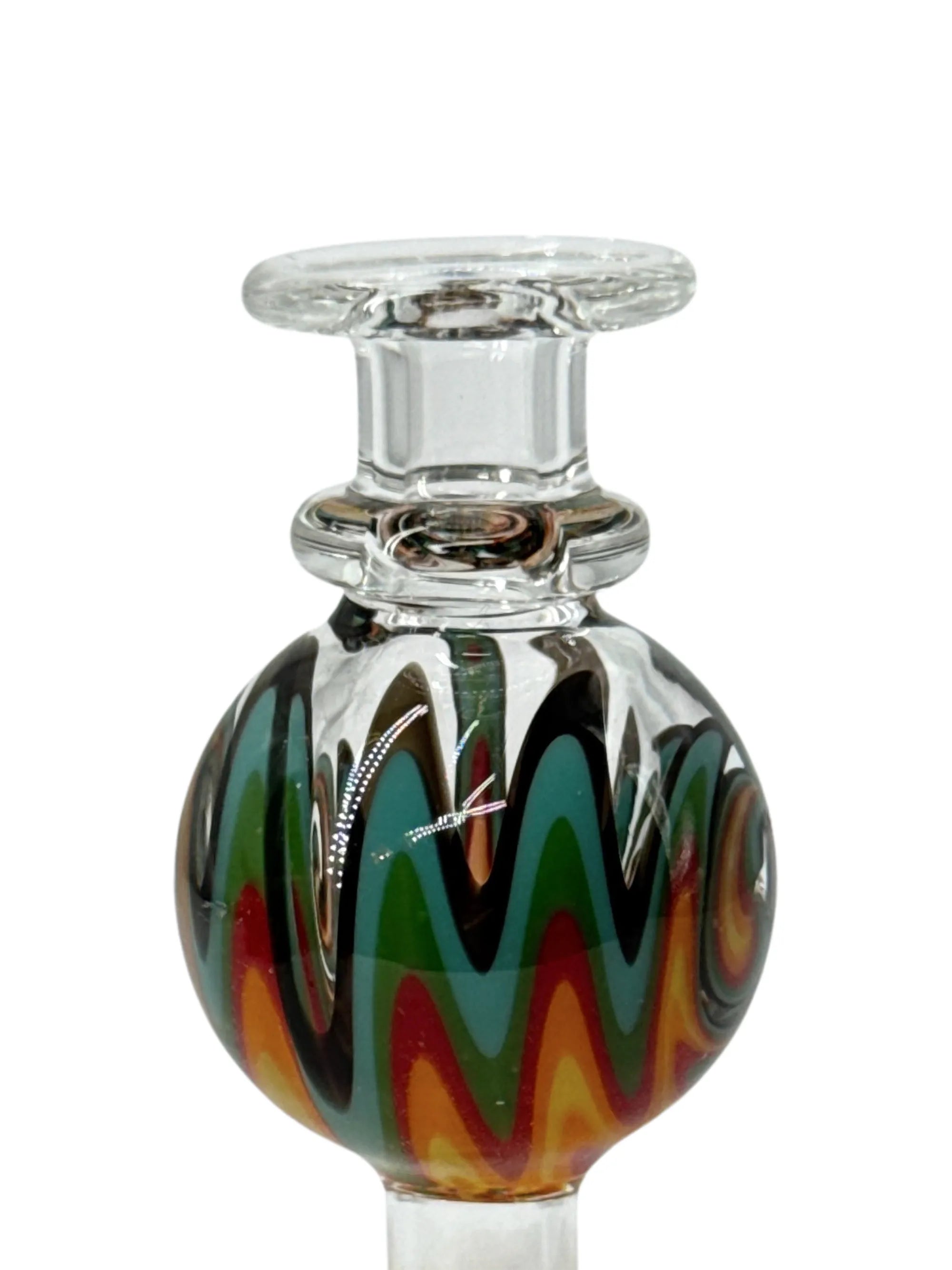 G-SPOT Colour 4 Carb Cap aus stabilem Glas, handliches Design für präzise Kontrolle beim Dabben