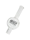 G-SPOT Quartz Carb Cap mit 26 mm Durchmesser aus hitzebeständigem Quarzglas für optimale Luftzirkulation