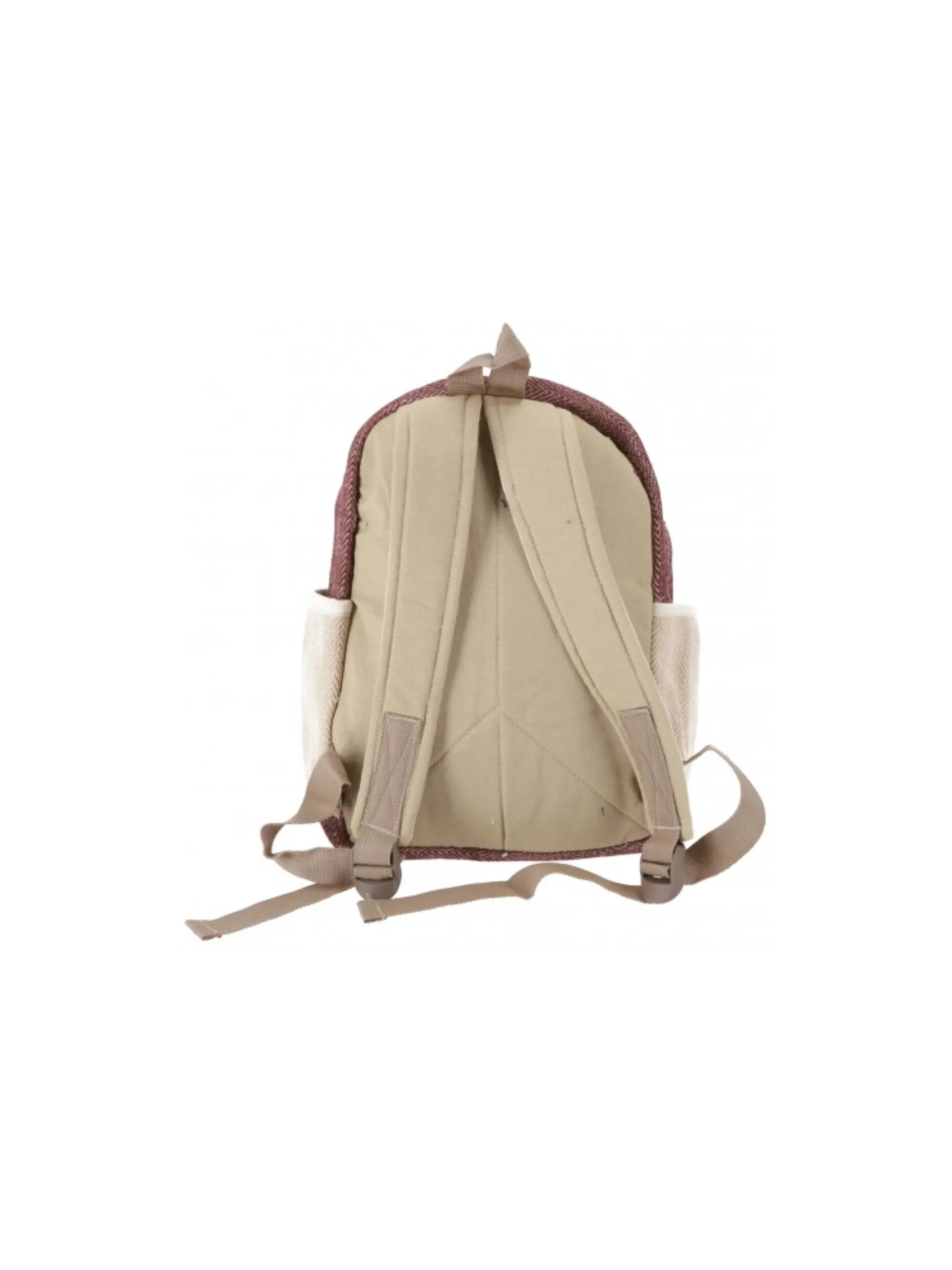 Hanf Rucksack Rasta aus Hanf-Baumwoll-Mix, handgefertigt in Nepal mit mehreren Fächern und robustem, nachhaltigem Material.
