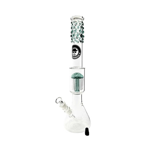 Heisenberg Beaker Bubble 12-Arm Perc Bong mit 50 cm Höhe