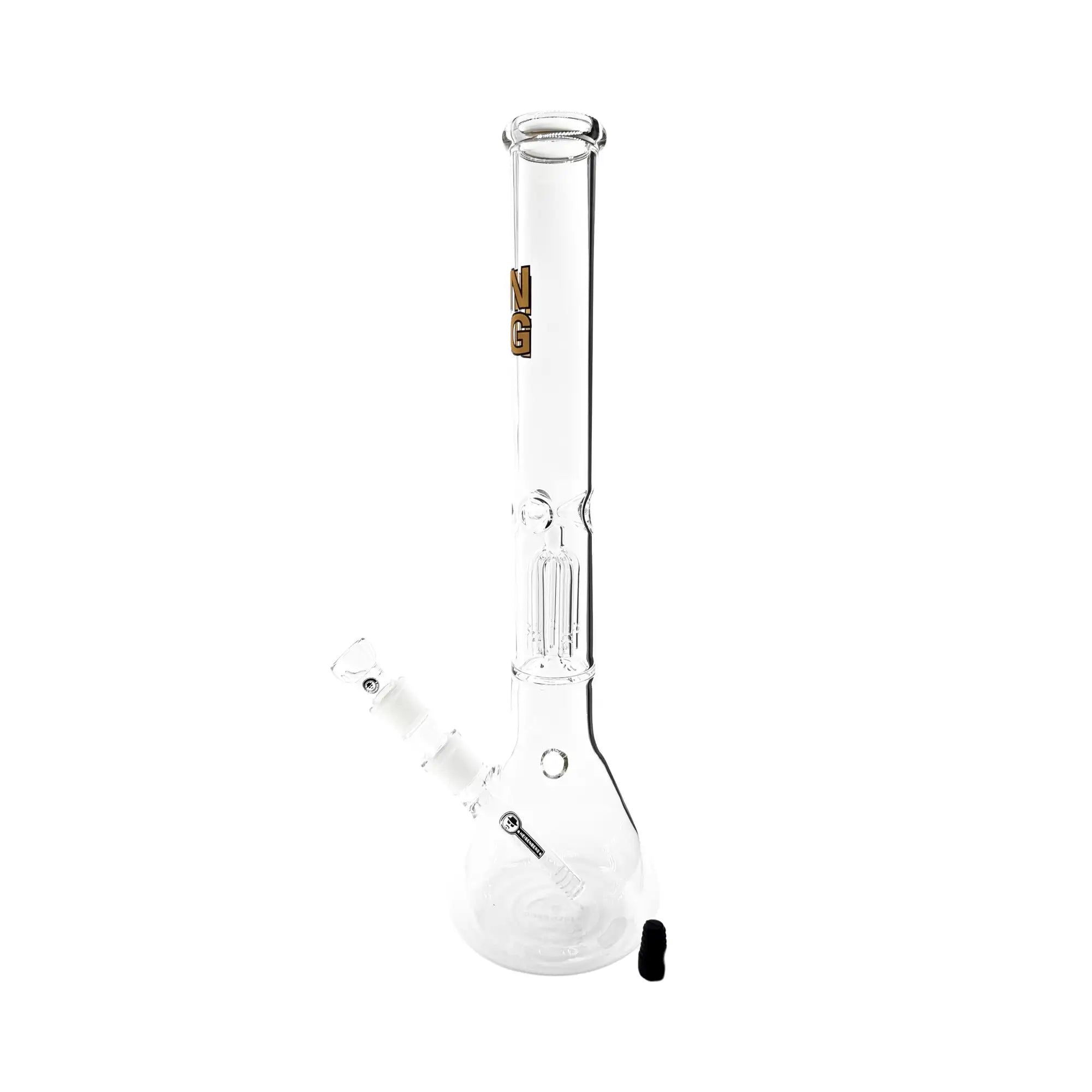 Heisenberg Gold Single Perc Bong mit Eisfach und Kickloch