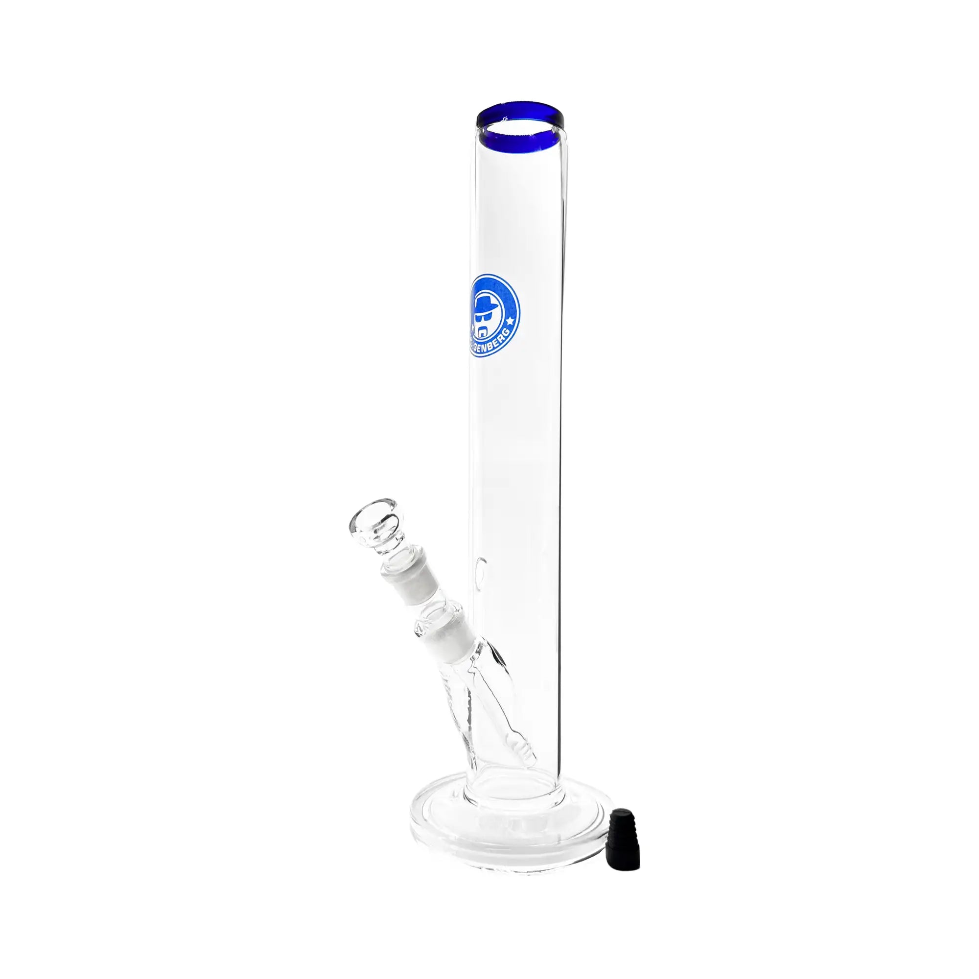 HNBG Blue Line Player Glasbong mit blauem Mundstück und klassischem Zylinder-Design