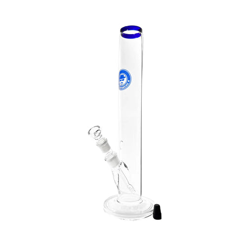 HNBG Blue Line Player Glasbong mit blauem Mundstück und klassischem Zylinder-Design