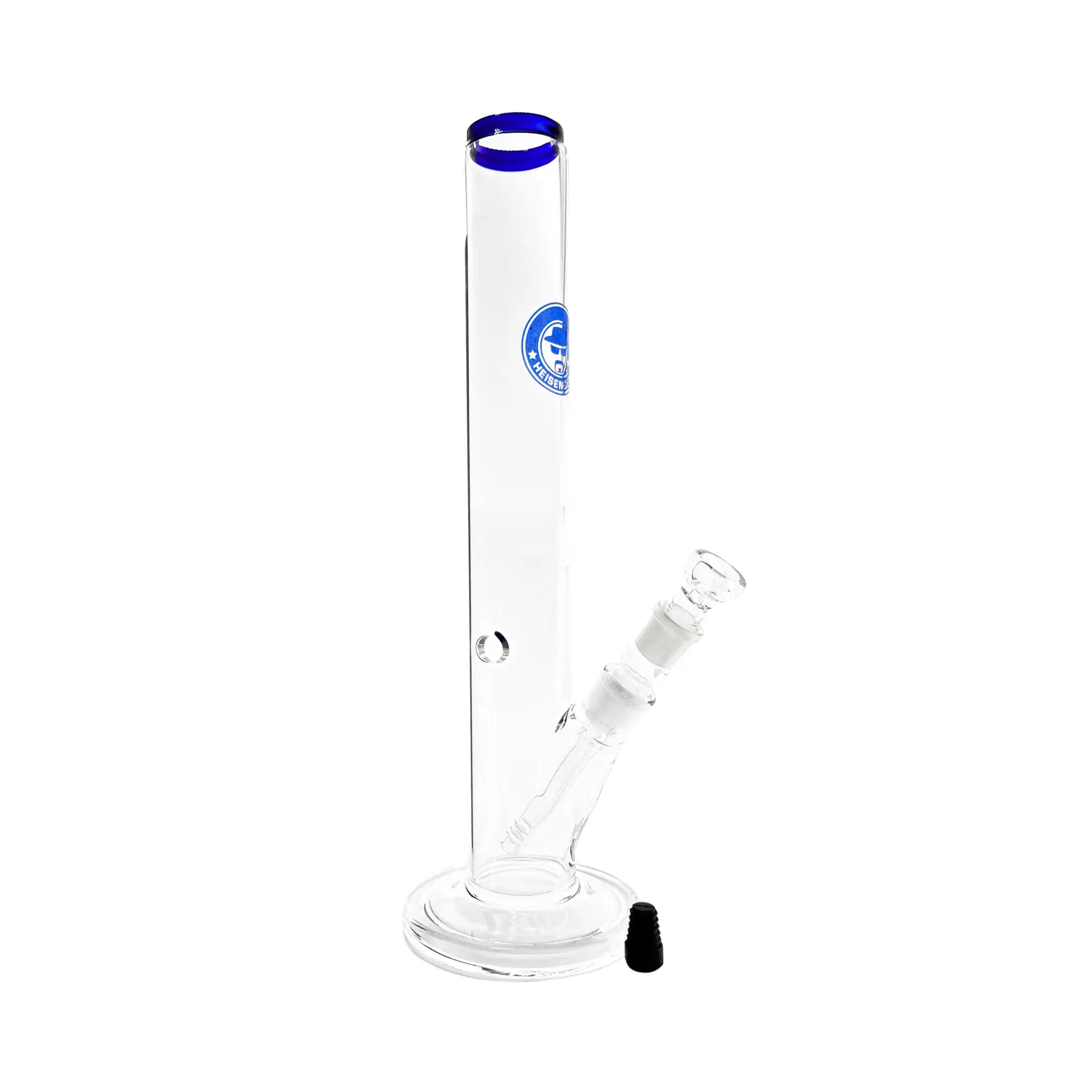 HNBG Blue Line Player mit 18.8er Schliff, Schlitzlochdiffusor-Chillum und Kickloch