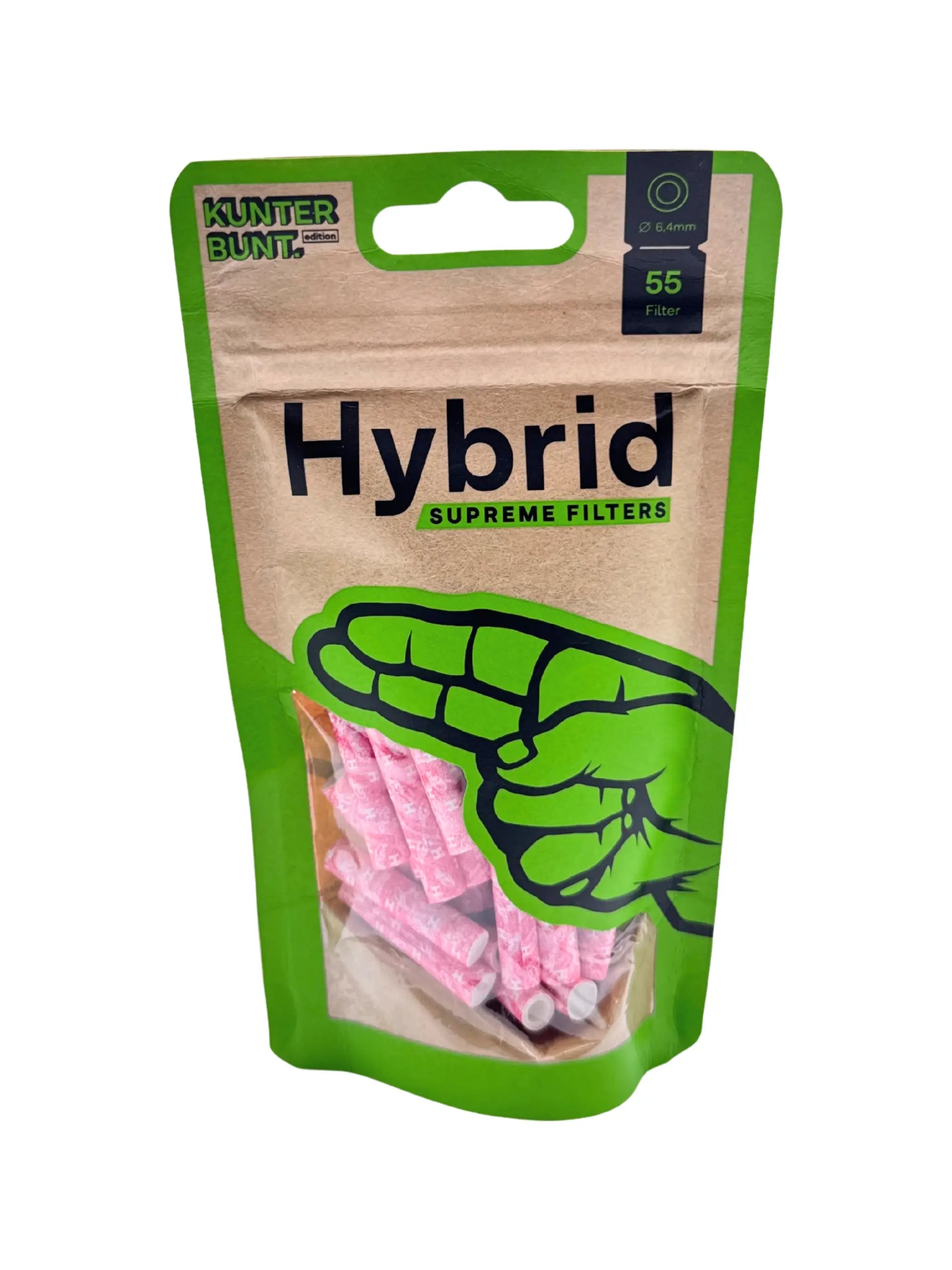 Hybrid Supreme Filter Magenta Edition mit 55 Aktivkohlefiltern und patentierter Aktivkohle-Cellulose-Technologie