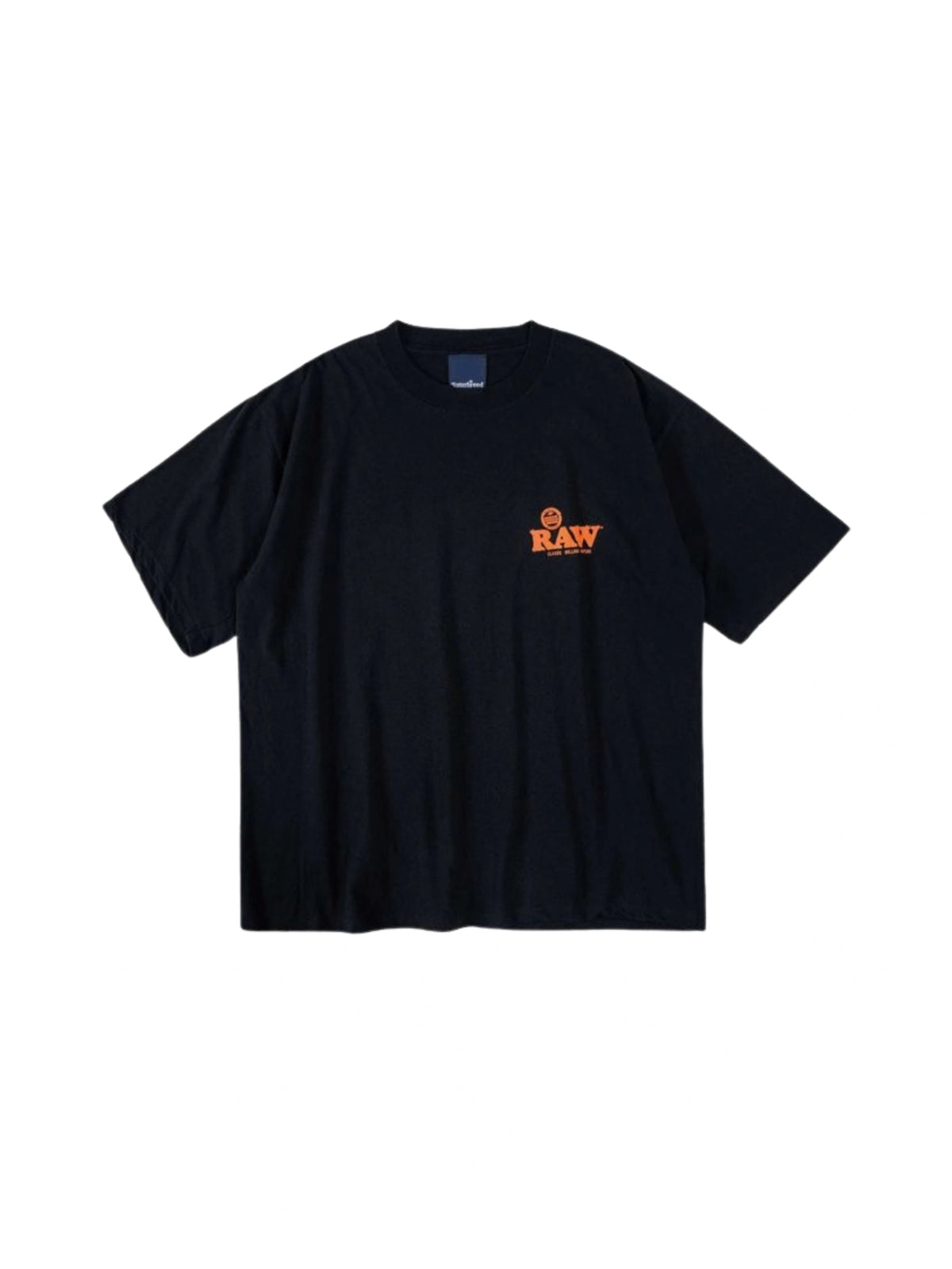INTERBREED x RAW Slow Burning T-Shirt in Schwarz mit Logo auf der Vorderseite
