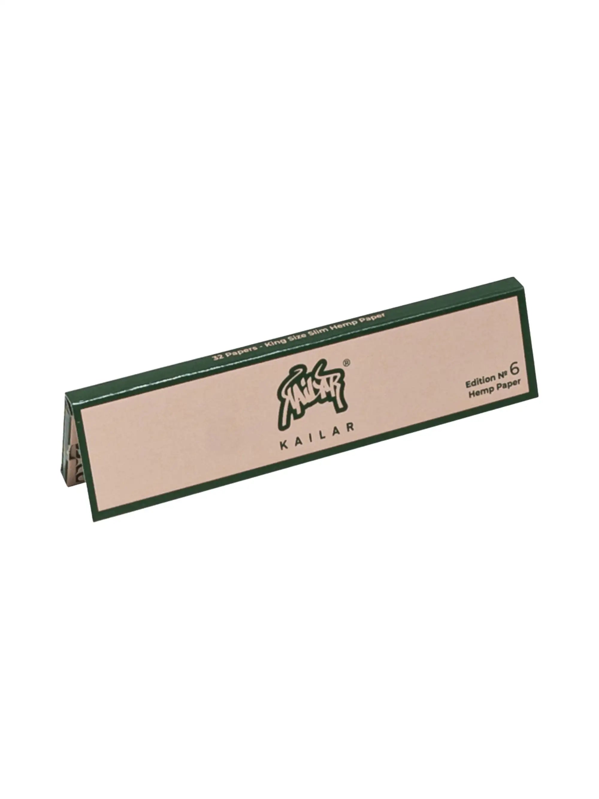 Kailar Hanfpapier Edition 6 – King Size Slim Papers aus extra feinem Hanfpapier mit pflanzlicher Klebefläche, geschmacksneutral