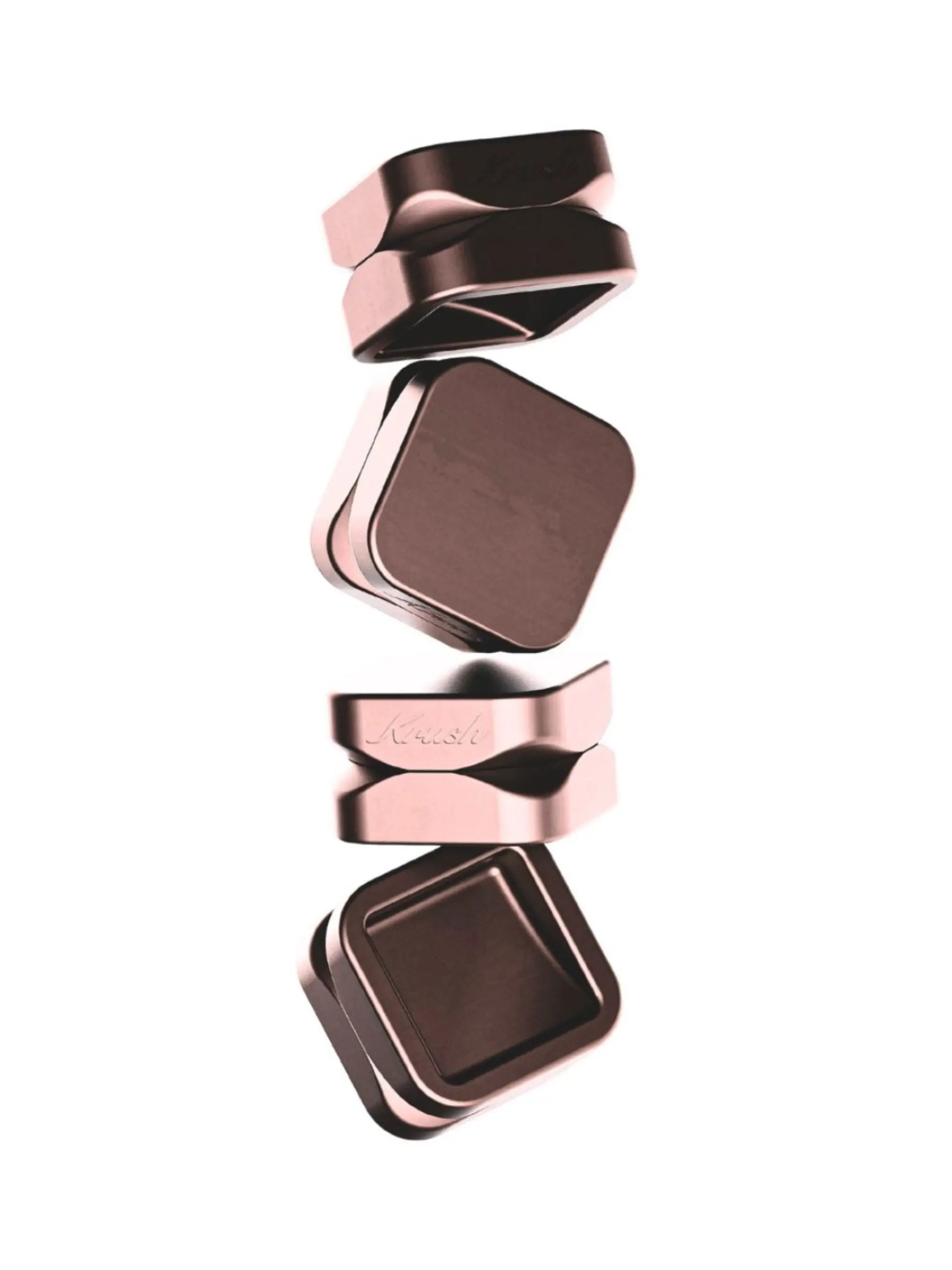 Krush Kube 2.0 Rose Gold – 2-teiliges Mahlwerk für gleichmäßiges Zerkleinern